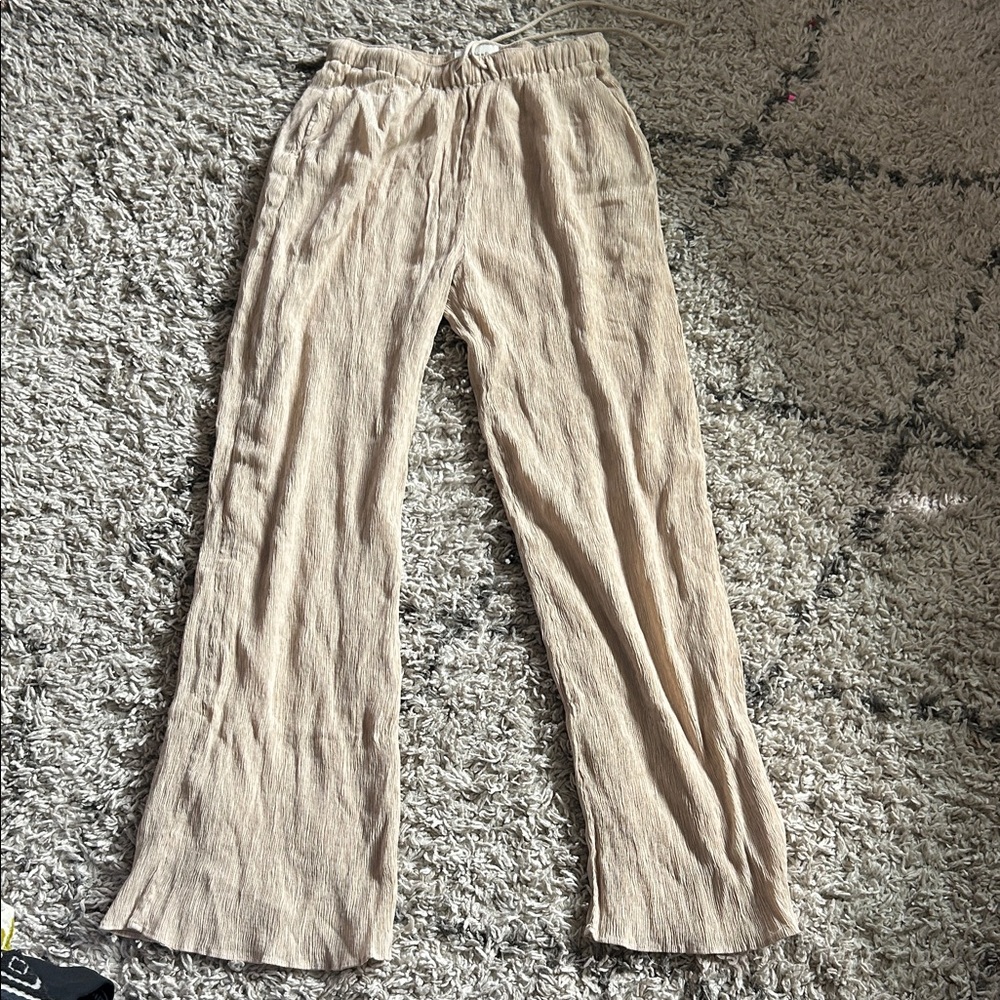 Abercrombie & Fitch Cream Flare Jeans